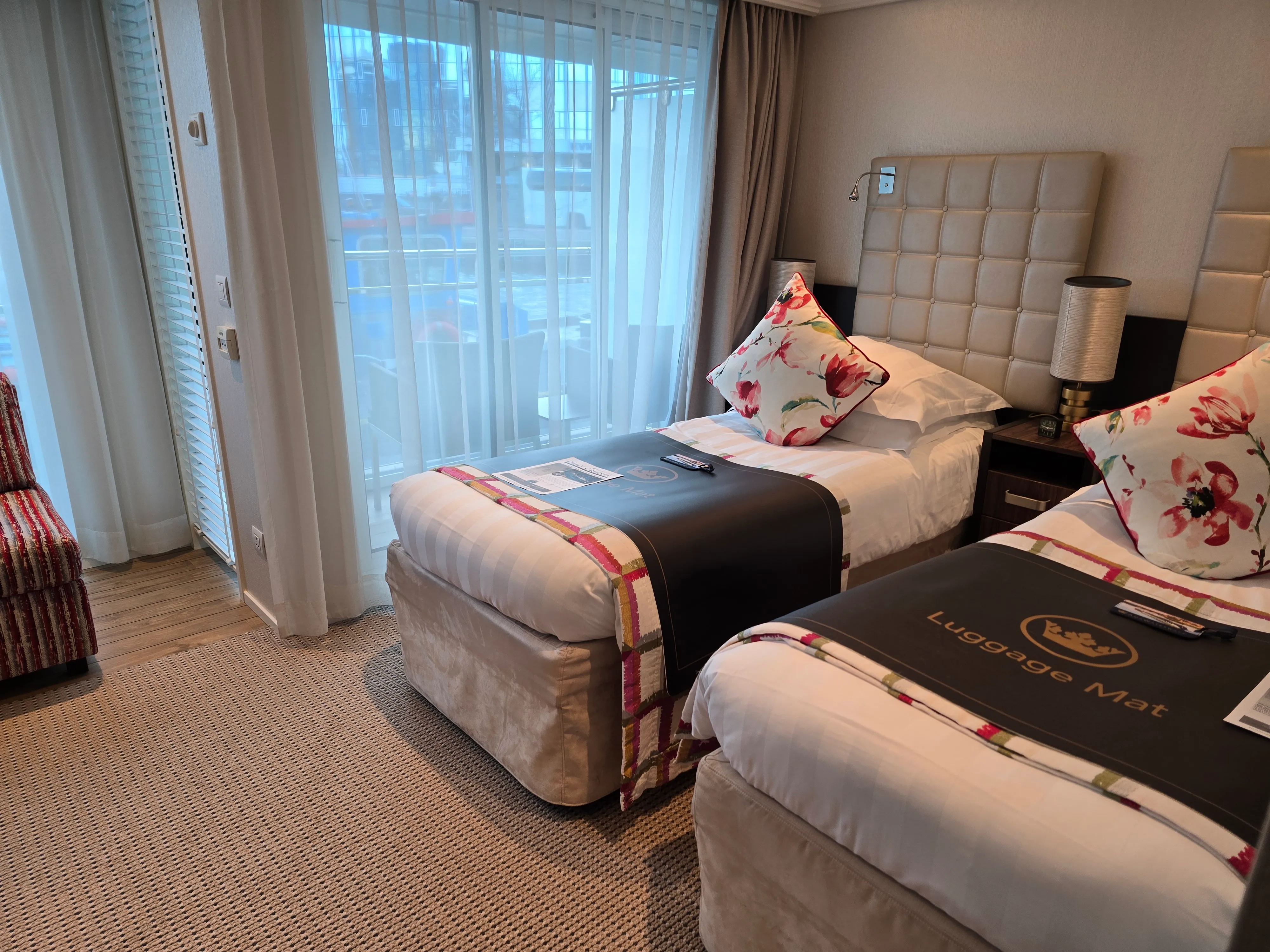 A twin cabin aboard AmaSiena